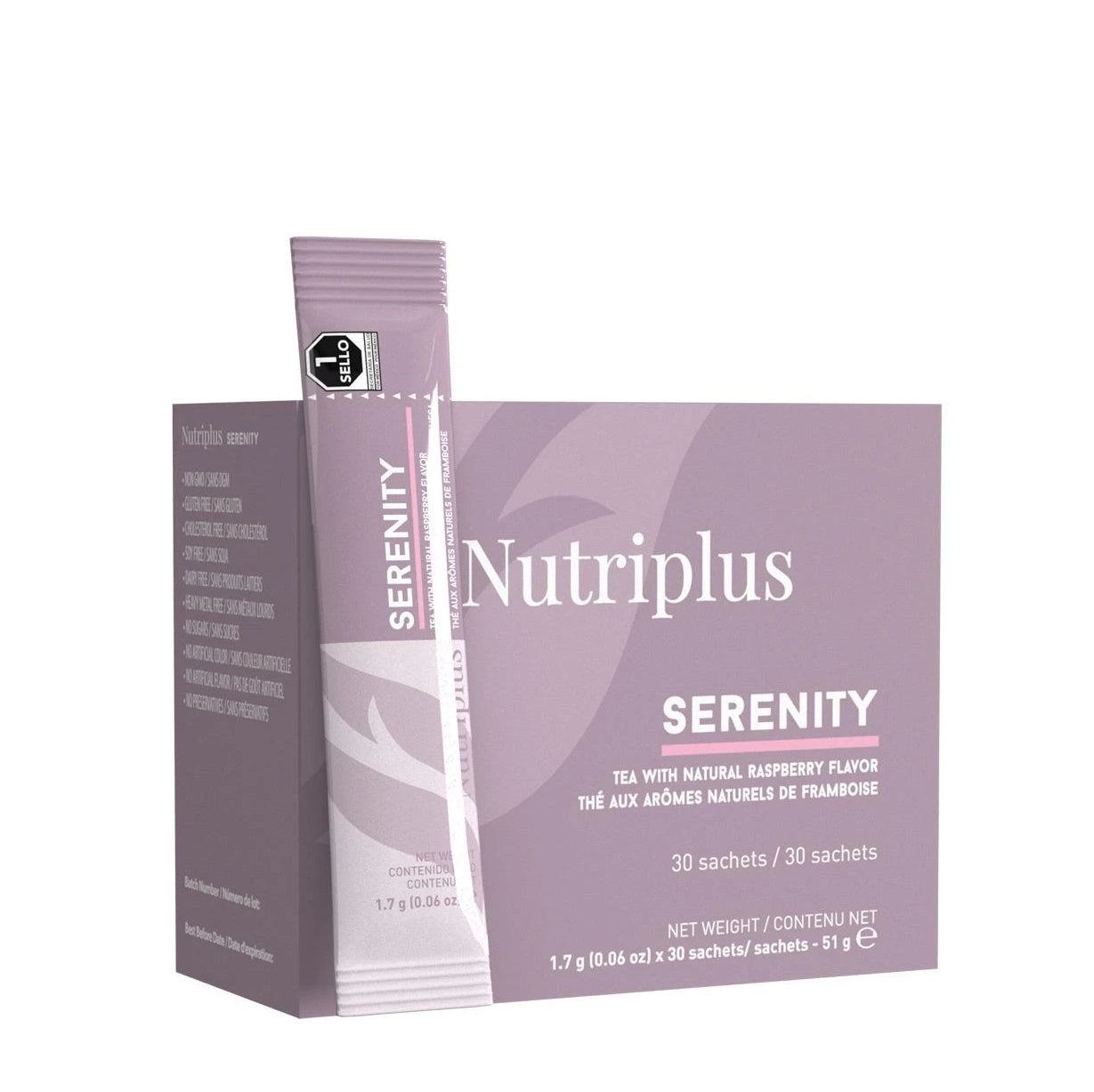 Nutriplus Serenity Raspberry Tea